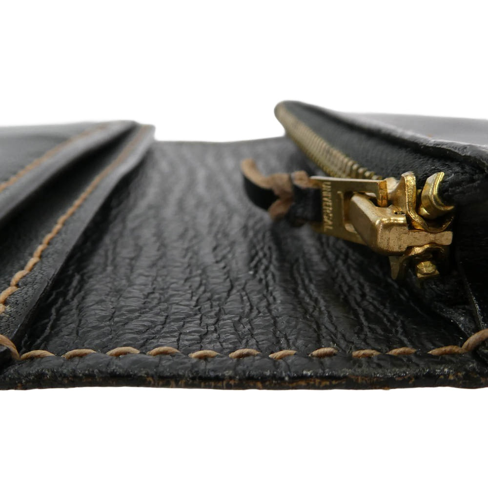 THE FLAT HEAD ザフラットヘッド FRAGMENT CASE ホースハイド 茶芯 フラグメントケース コインケース カードケース ブラック系【中古】