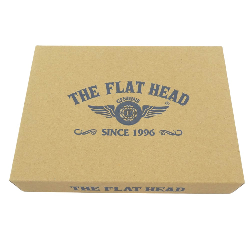 THE FLAT HEAD ザフラットヘッド FRAGMENT CASE ホースハイド 茶芯 フラグメントケース コインケース カードケース ブラック系【中古】