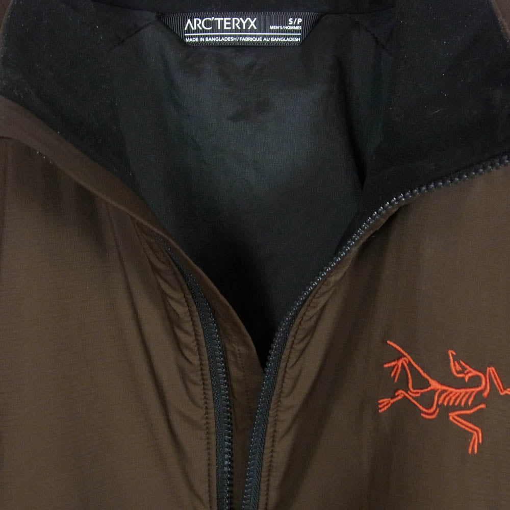 ARC'TERYX アークテリクス 25AW X000009561 ATOM JACKET アトム ジャケット ロゴ 刺繍 中綿 アウター ブルゾン 茶緑系 S【中古】