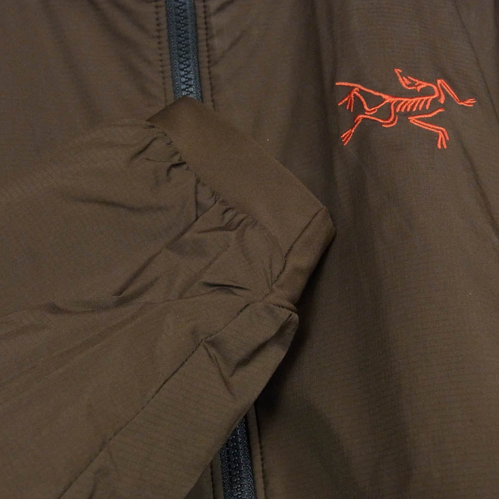 ARC'TERYX アークテリクス 25AW X000009561 ATOM JACKET アトム ジャケット ロゴ 刺繍 中綿 アウター ブルゾン 茶緑系 S【中古】