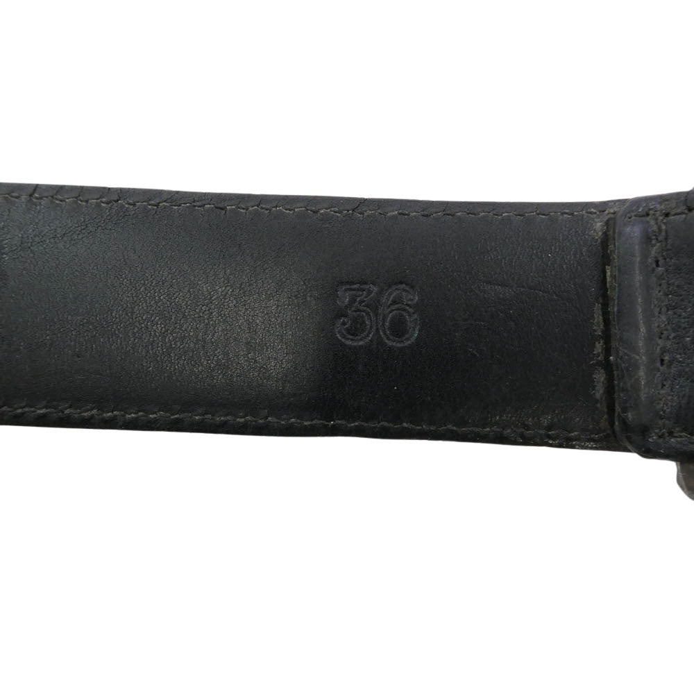 CHROME HEARTS クロムハーツ（原本無） BLT ROLLER 3PC 1.5inch 3ピース ローラー レザーベルト ブラック系 36【中古】