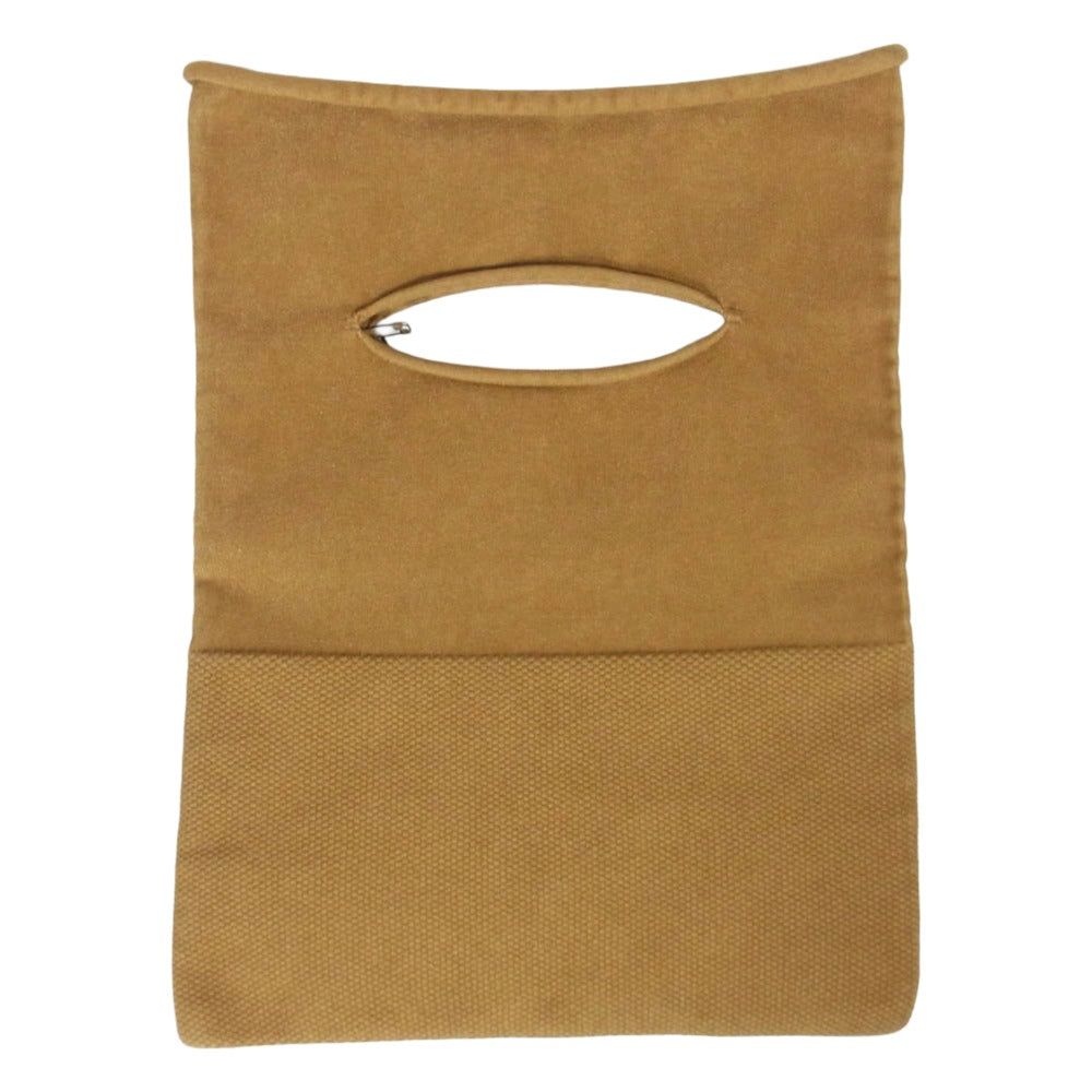 ISSEY MIYAKE イッセイミヤケ MI62AG013 me ミー KONBU 12 コンブ ニット ハンド バッグ ライトブラウン系【美品】【中古】