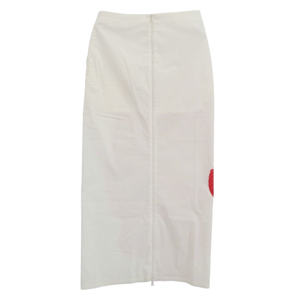 ISSEY MIYAKE イッセイミヤケ IM53FG010 Knit As Represented ニット プリント スカート オフホワイト系 マルチカラー系【極上美品】【中古】