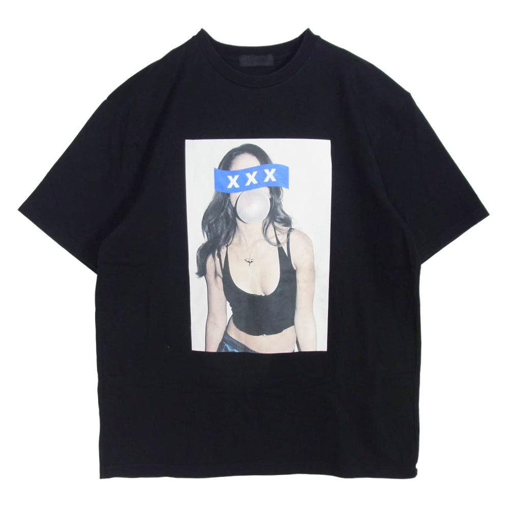 GOD SELECTION XXX ゴッドセレクション GX-S21-ST-14 フォトプリント Tシャツ ブラック系 XL【中古】