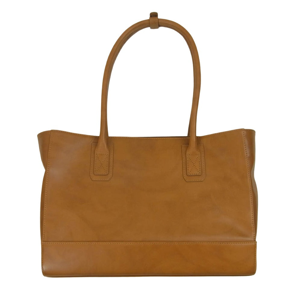 モラルコード mf241400 TOTE BAG レザー トート バッグ ブラウン系【中古】