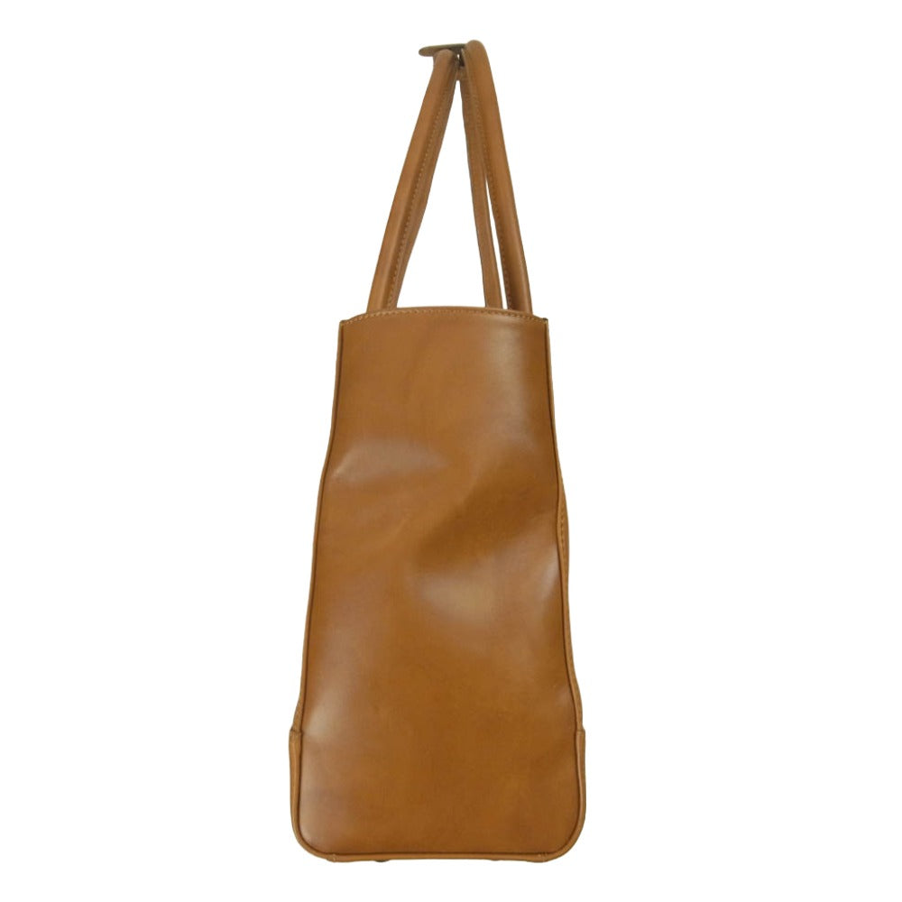 モラルコード mf241400 TOTE BAG レザー トート バッグ ブラウン系【中古】