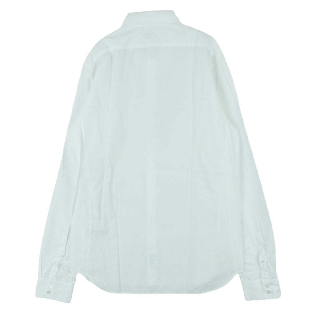 JIL SANDER ジルサンダー イタリア製 ボタンダウン 長袖 プレーン ドレスシャツ コットン ホワイト系 40【中古】