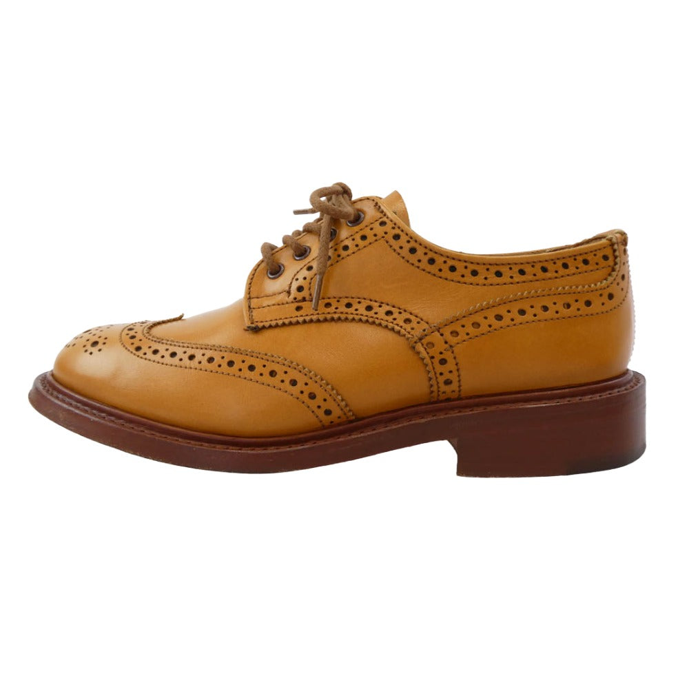 Tricker's トリッカーズ L5633 BOURTON バートン ウイングチップ シューズ レザーソール エイコン レディース ライトブラウン系 3.5-4【中古】
