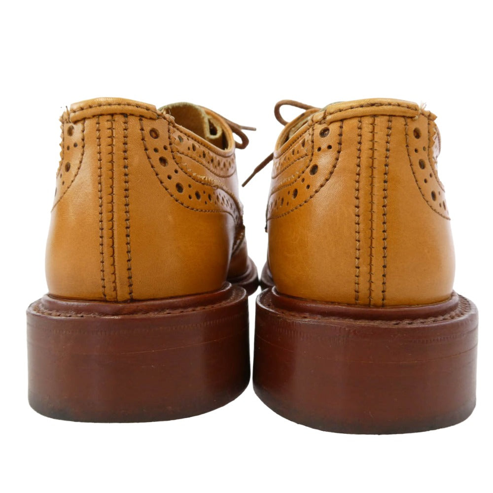 Tricker's トリッカーズ L5633 BOURTON バートン ウイングチップ シューズ レザーソール エイコン レディース ライトブラウン系 3.5-4【中古】