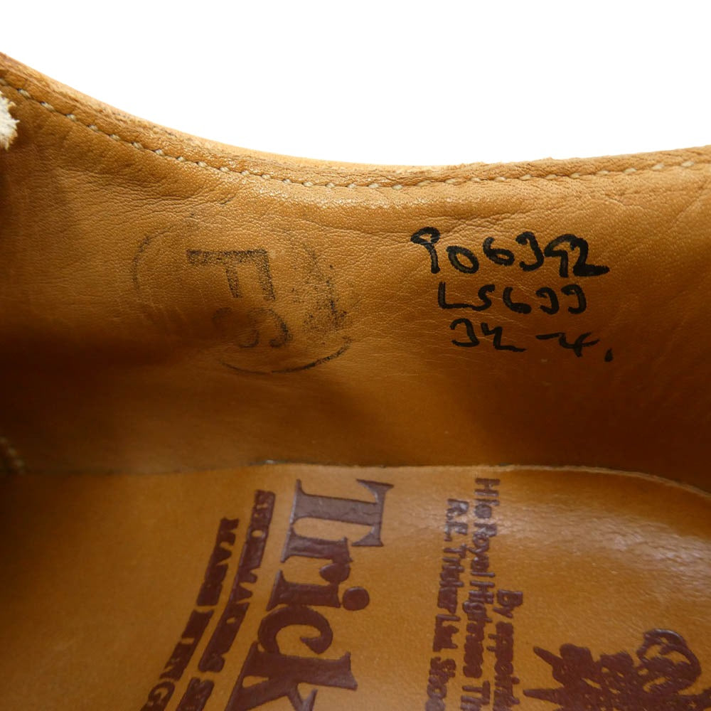 Tricker's トリッカーズ L5633 BOURTON バートン ウイングチップ シューズ レザーソール エイコン レディース ライトブラウン系 3.5-4【中古】