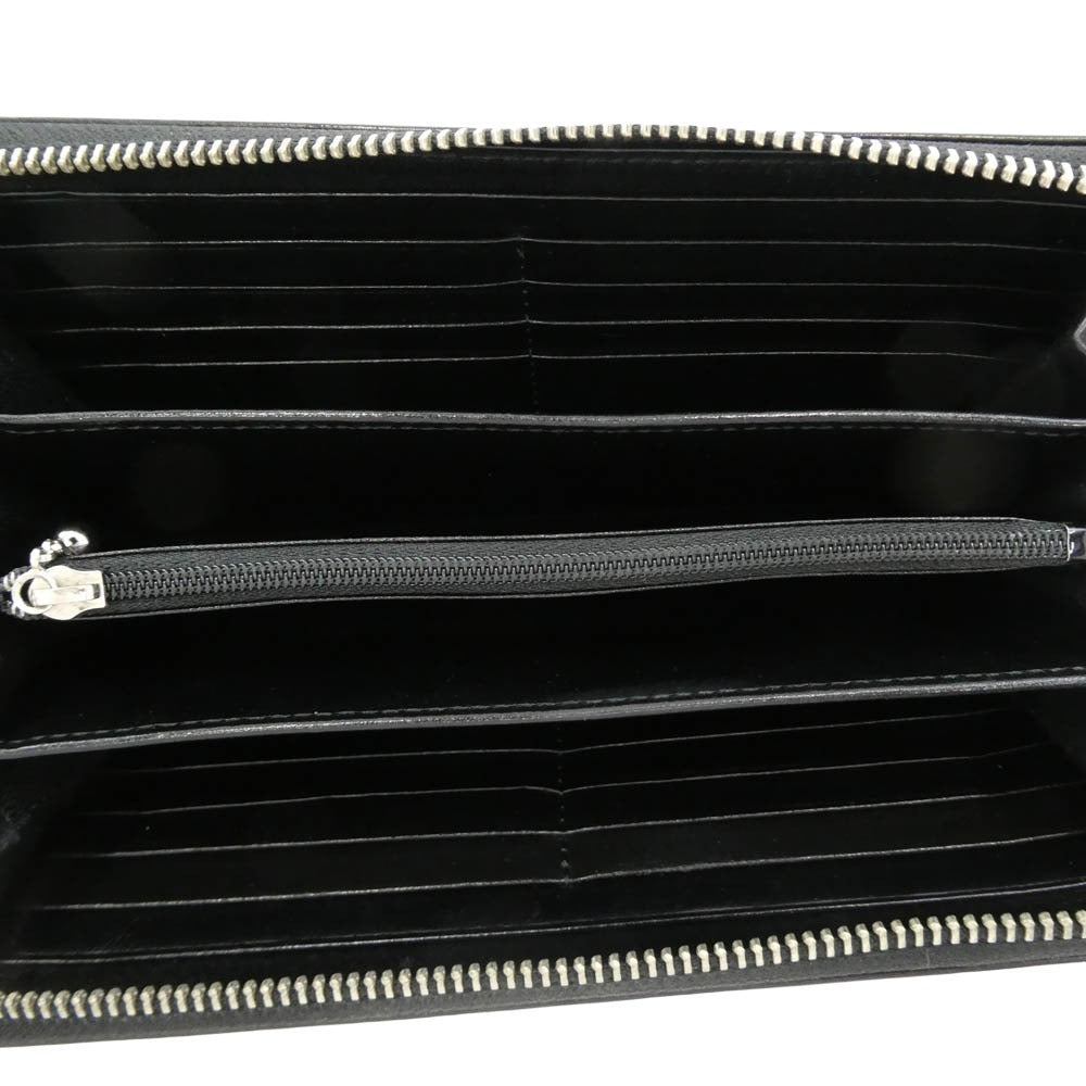 HYSTERIC GLAMOUR ヒステリックグラマー 0142QG04996 スタッズ ロゴ レザー 長財布 ブラック系【中古】