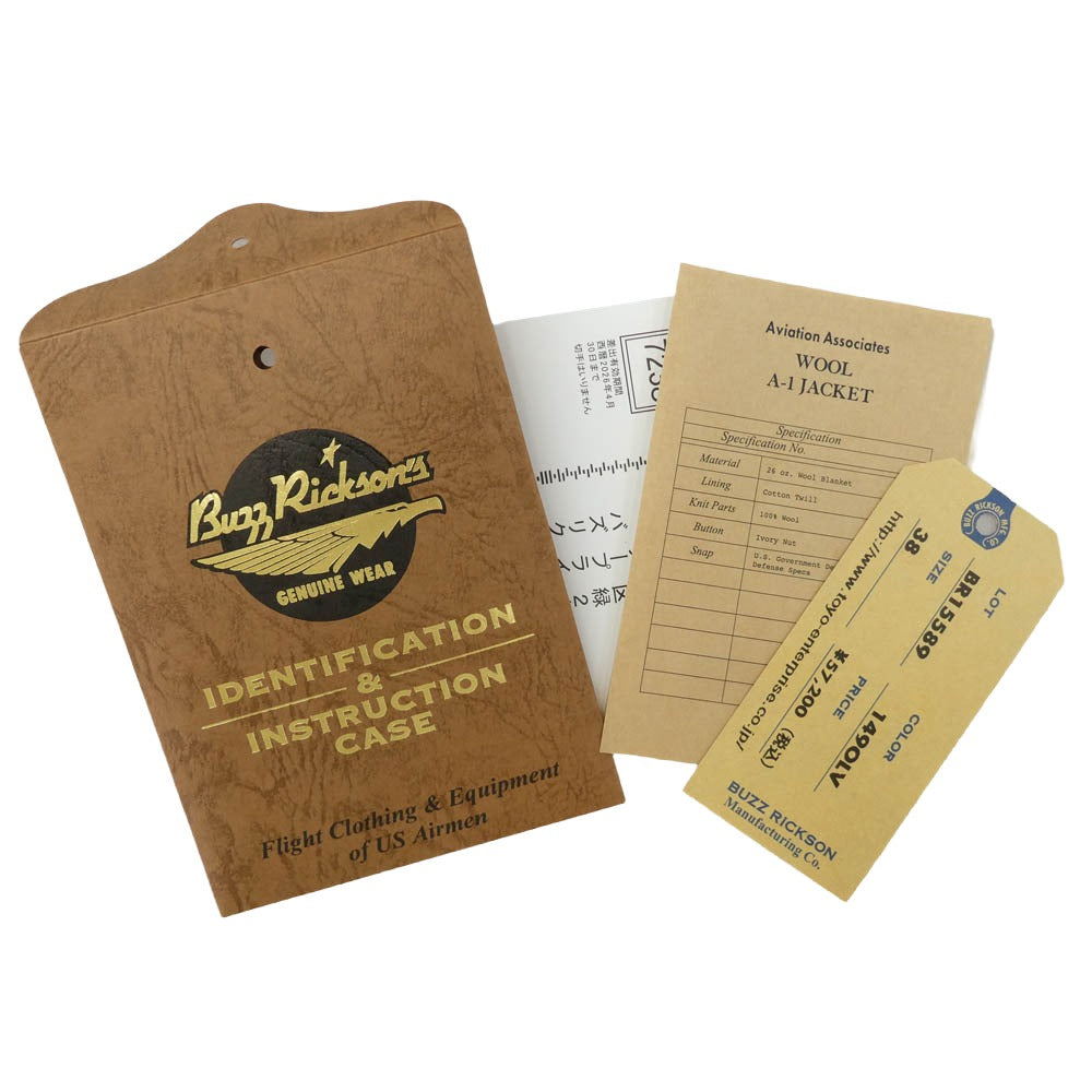 Buzz Rickson's バズリクソンズ BR15589 AVIATION ASSOCIATES WOOL A-1 JACKET ウール ジャケット カーキ系 38【極上美品】【中古】