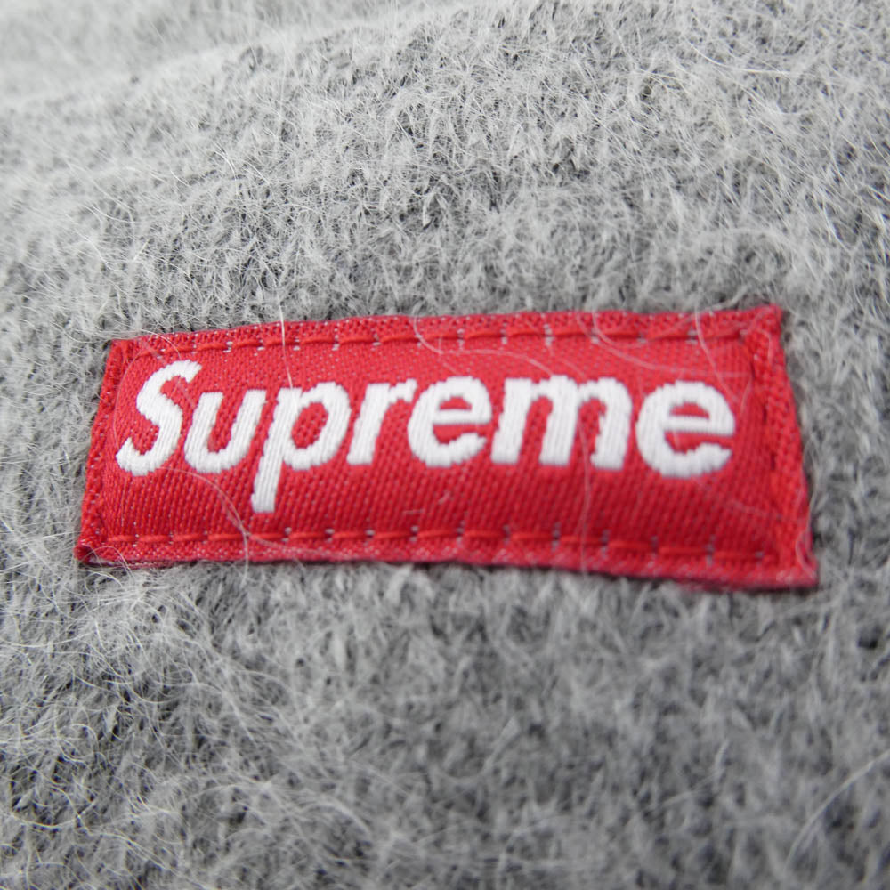 Supreme シュプリーム 24AW Small Box Logo Mohair Beanie スモール ボックスロゴ モヘア ビーニー グレー系【極上美品】【中古】