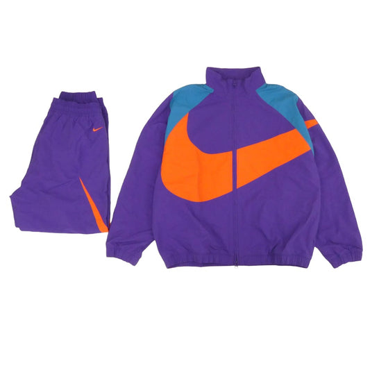 NIKE ナイキ 25AW HV4108-547/HV2358-547 オーバーサイズド ウーブン ナイロン セットアップ ナイロンジャケット ミッドライズ ジョガーパンツ パープル系 オレンジ系【中古】