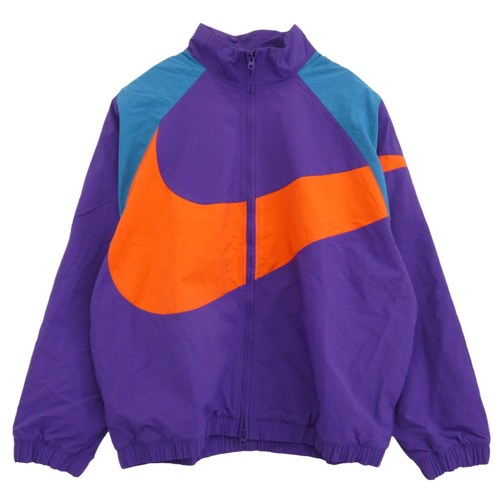 NIKE ナイキ 25AW HV4108-547/HV2358-547 オーバーサイズド ウーブン ナイロン セットアップ ナイロンジャケット ミッドライズ ジョガーパンツ パープル系 オレンジ系【中古】