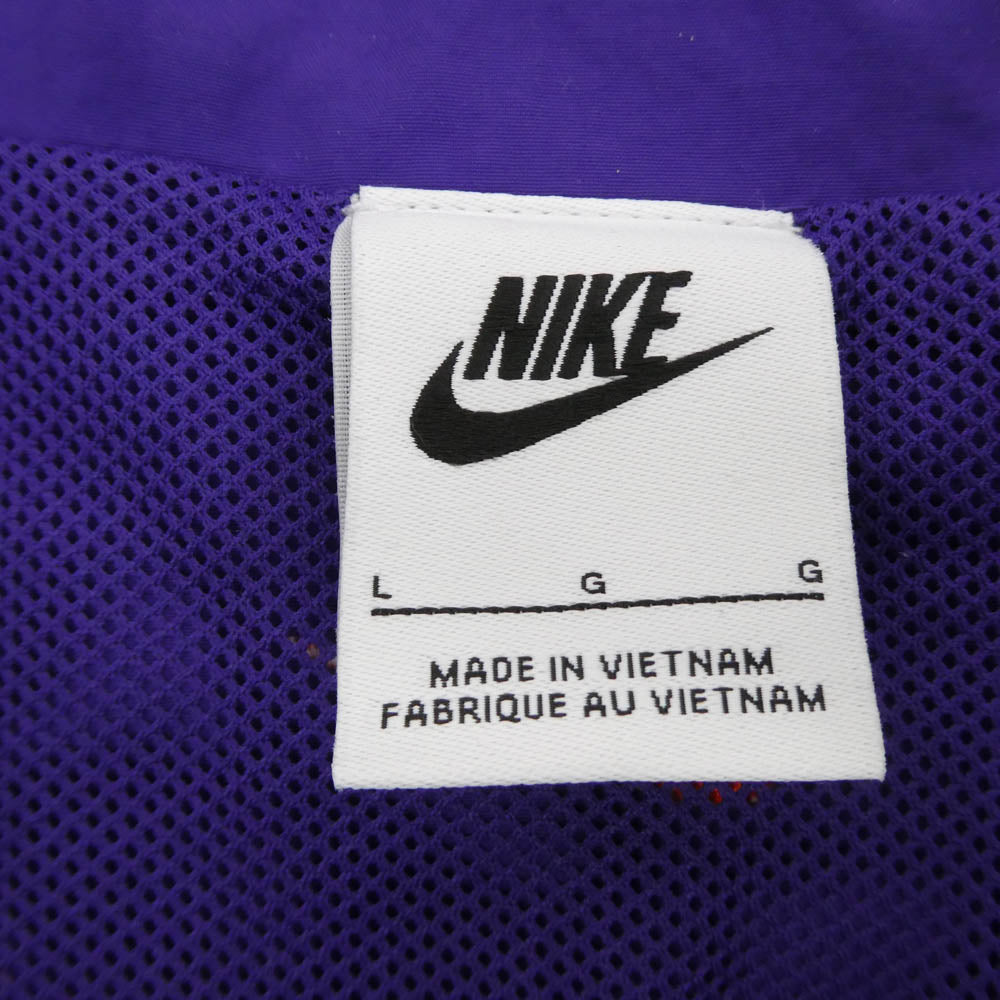 NIKE ナイキ 25AW HV4108-547/HV2358-547 オーバーサイズド ウーブン ナイロン セットアップ ナイロンジャケット ミッドライズ ジョガーパンツ パープル系 オレンジ系【中古】