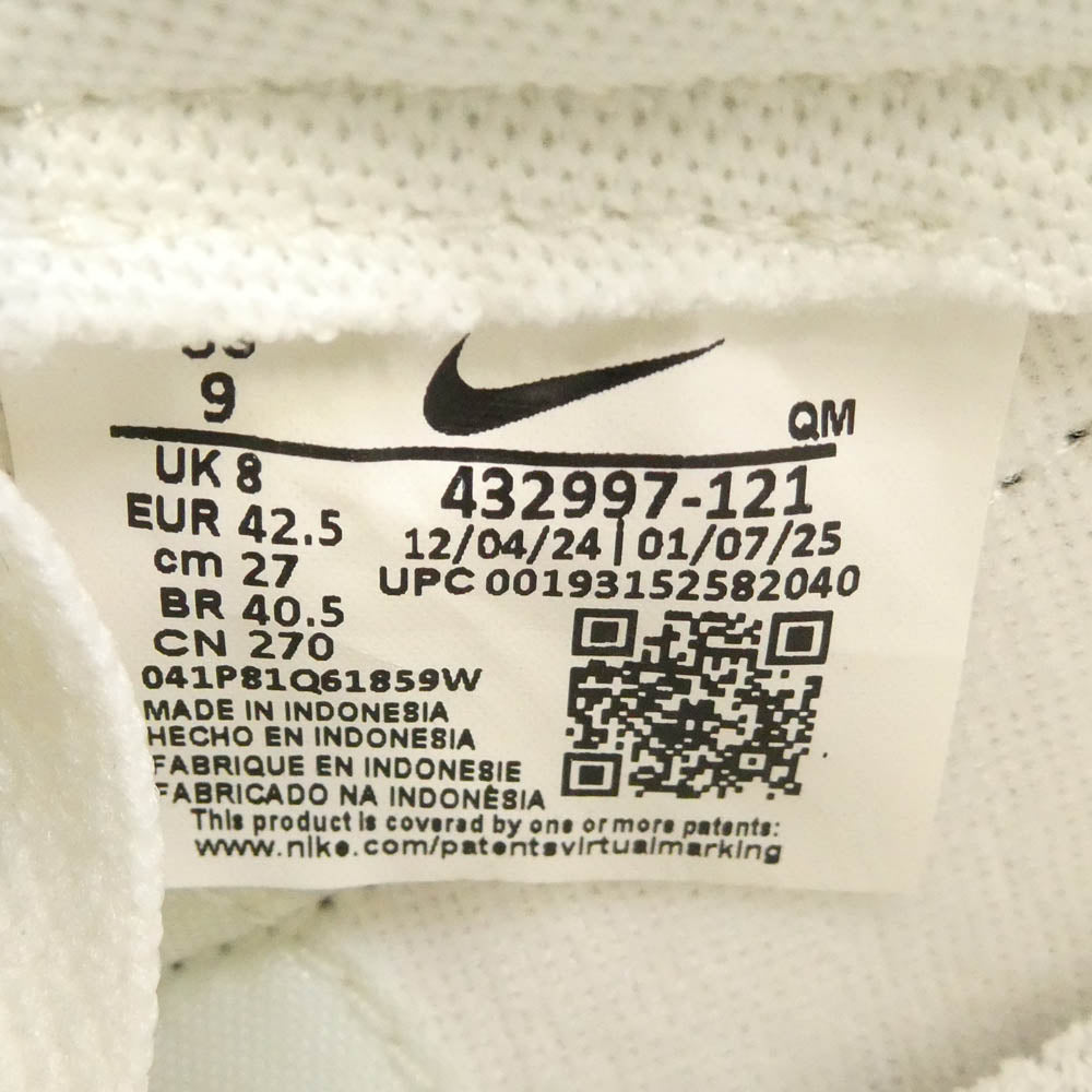 NIKE ナイキ 432997-121 KILLSHOT 2 LEATHER キルショット 2 レザー ローカット スニーカー ホワイト系 27cm【美品】【中古】