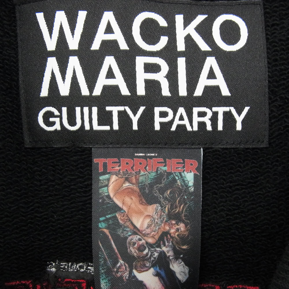 WACKO MARIA ワコマリア Terrifier Heavy Weight Sweat Shirt テリファー ヘビー ウェイト スウェット シャツ トレーナー ブラック系 M【中古】