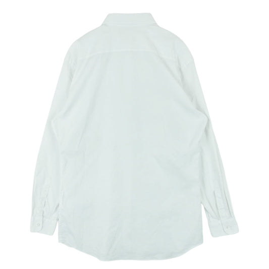 PRADA プラダ セミワイドカラー 長袖 ストレッチ ドレス シャツ イタリア製 ホワイト系 40【中古】