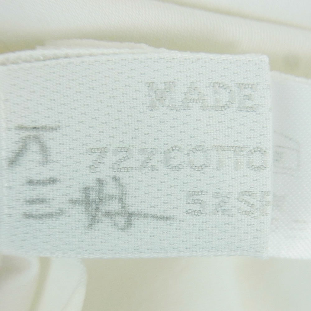 PRADA プラダ ワイドカラー ストレッチ 長袖 ドレス シャツ イタリア製 ホワイト系 40【中古】
