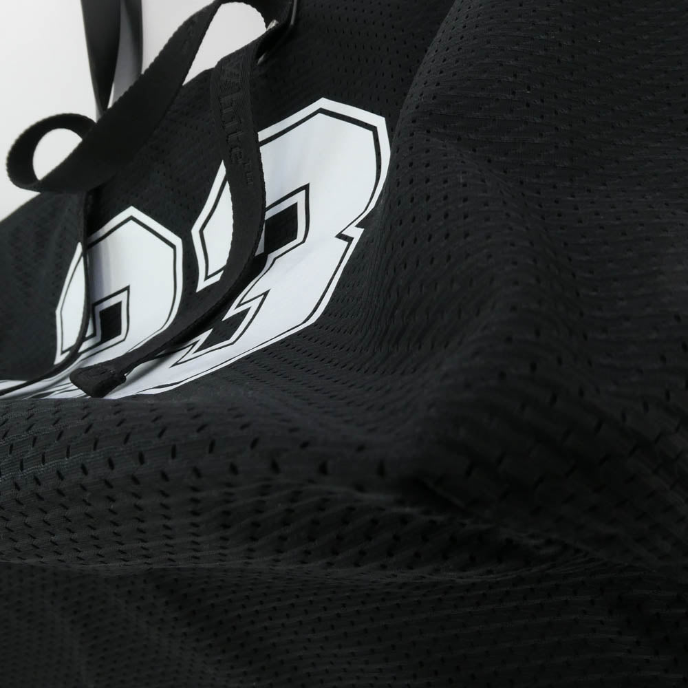 OFF-WHITE オフホワイト DAY OFF BASEBALL ベースボール メッシュ ハンドルレザー トート バッグ ブラック系【中古】