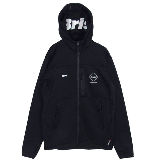 F.C.R.B. エフシーアールビー FCRB-192048 POLARTEC POWER STRETCH ZIP-UP GAITER HOODIE ジップアップ フーディ パーカー ブラック系 M【中古】