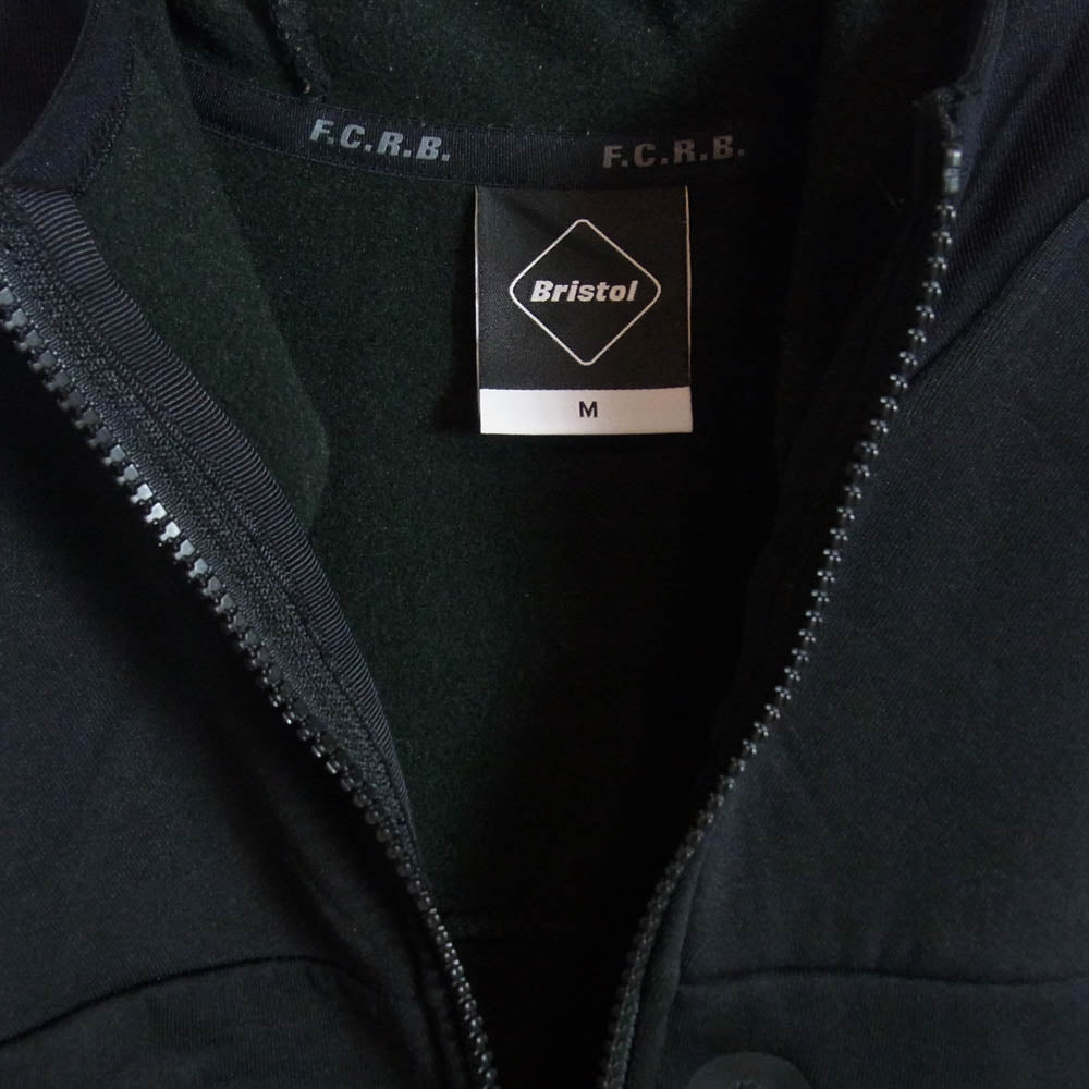 F.C.R.B. エフシーアールビー FCRB-192048 POLARTEC POWER STRETCH ZIP-UP GAITER HOODIE ジップアップ フーディ パーカー ブラック系 M【中古】