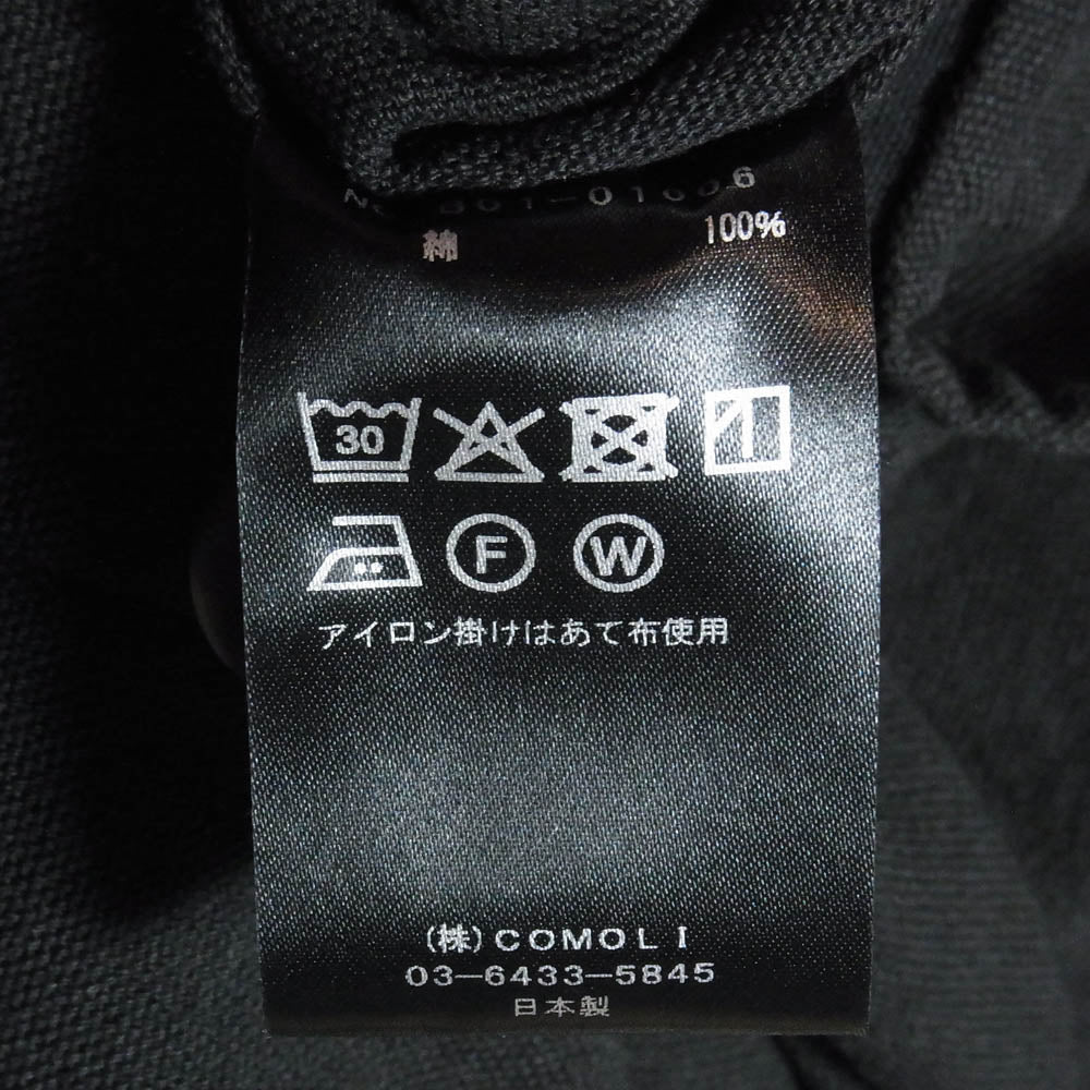 COMOLI コモリ 25SS B01-01006 コットン ダックス オーバーサイズ ジャケット ブラック系 1【中古】