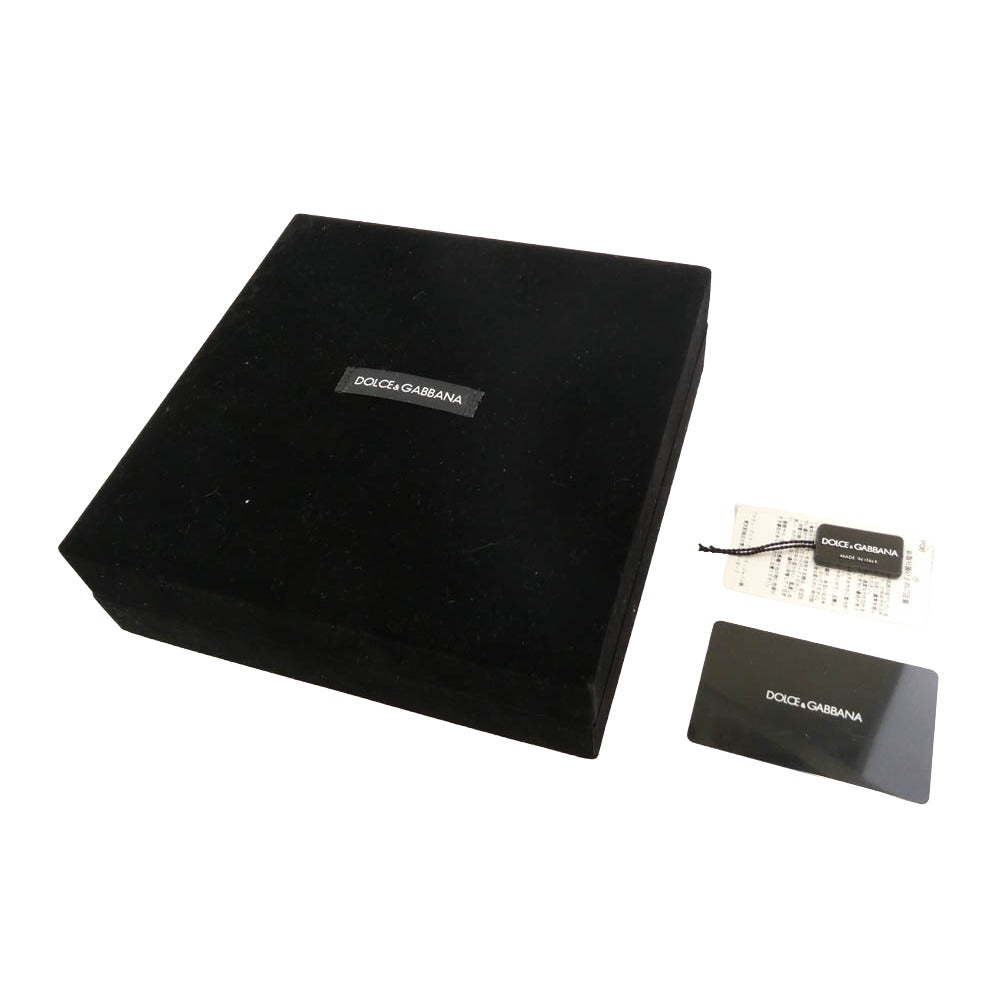 DOLCE&GABBANA ドルチェアンドガッバーナ フラワー モチーフ ビジュー ラインストーン ネックレス ゴールド系【中古】