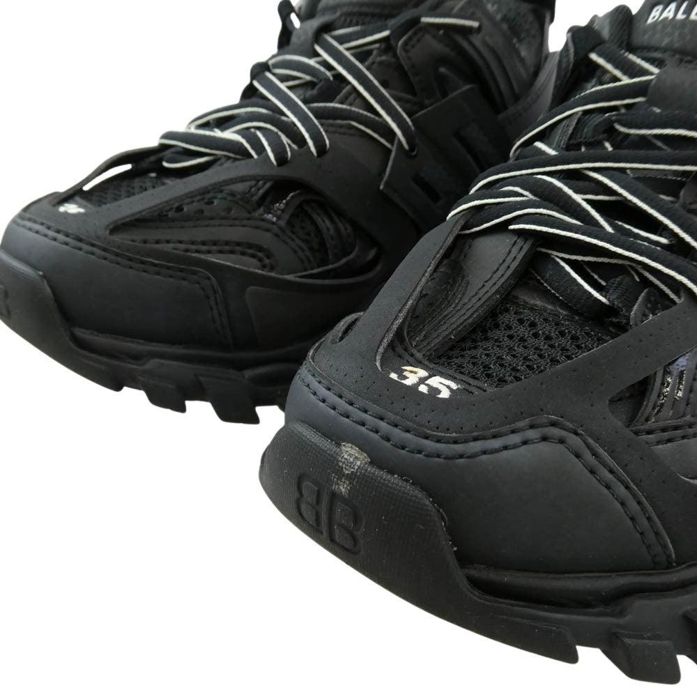BALENCIAGA バレンシアガ 542436 Track Trainers トラック トレイナー ローカット シューズ スニーカー ブラック系 JP/23cm【中古】