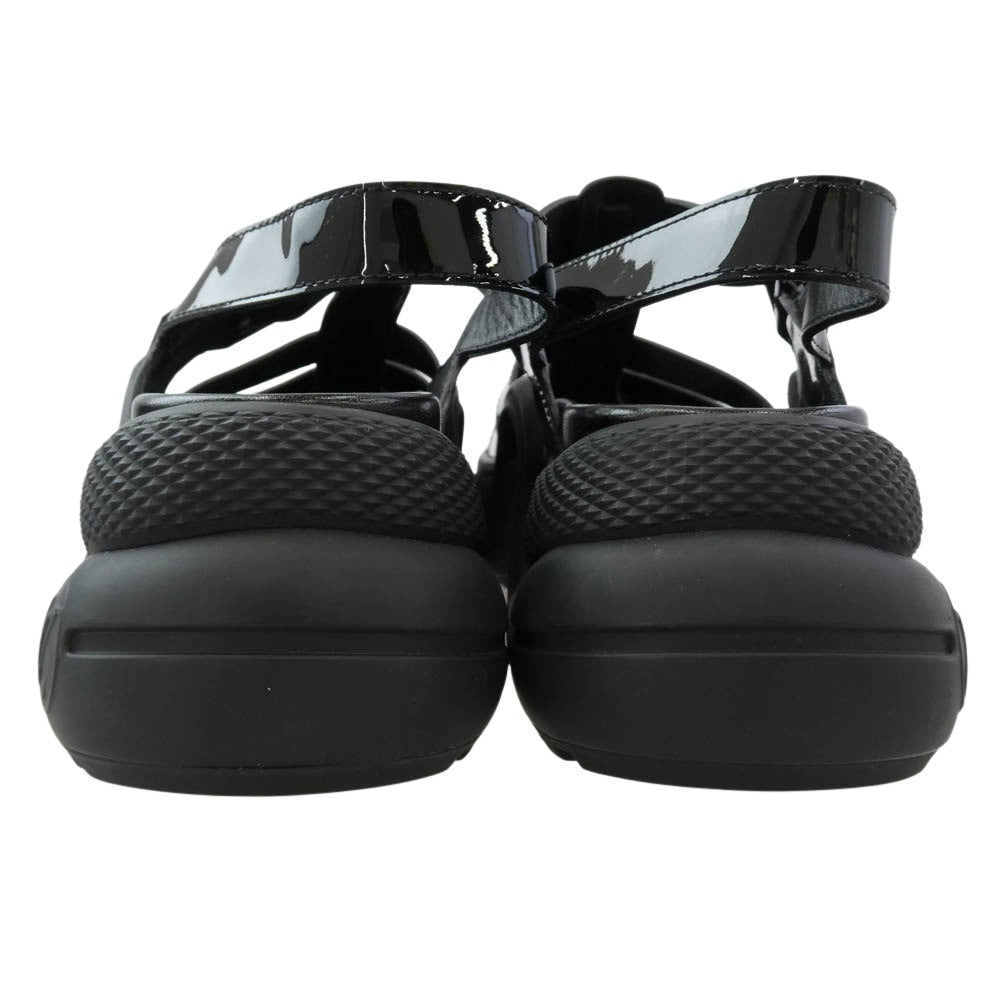 LOUIS VUITTON ルイ・ヴィトン 1AB17J アークライト・ライン パテントレザー LVロゴ サンダル ブラック系 38【中古】