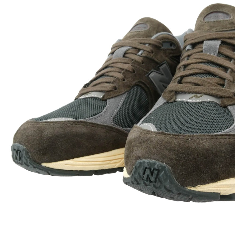 NEW BALANCE ニューバランス M2002RLY ヘアリースエード ローカット スニーカー ブラウン系 28.5cm【極上美品】【中古】