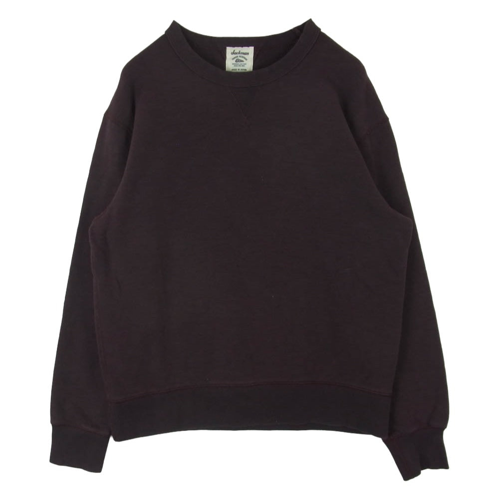ジャックマン JM7292 GG Sweat Crewneck クルーネック スウェット トレーナー パープル系 バーガンディー系 L【中古】