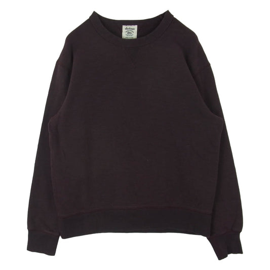 ジャックマン JM7292 GG Sweat Crewneck クルーネック スウェット トレーナー パープル系 バーガンディー系 L【中古】