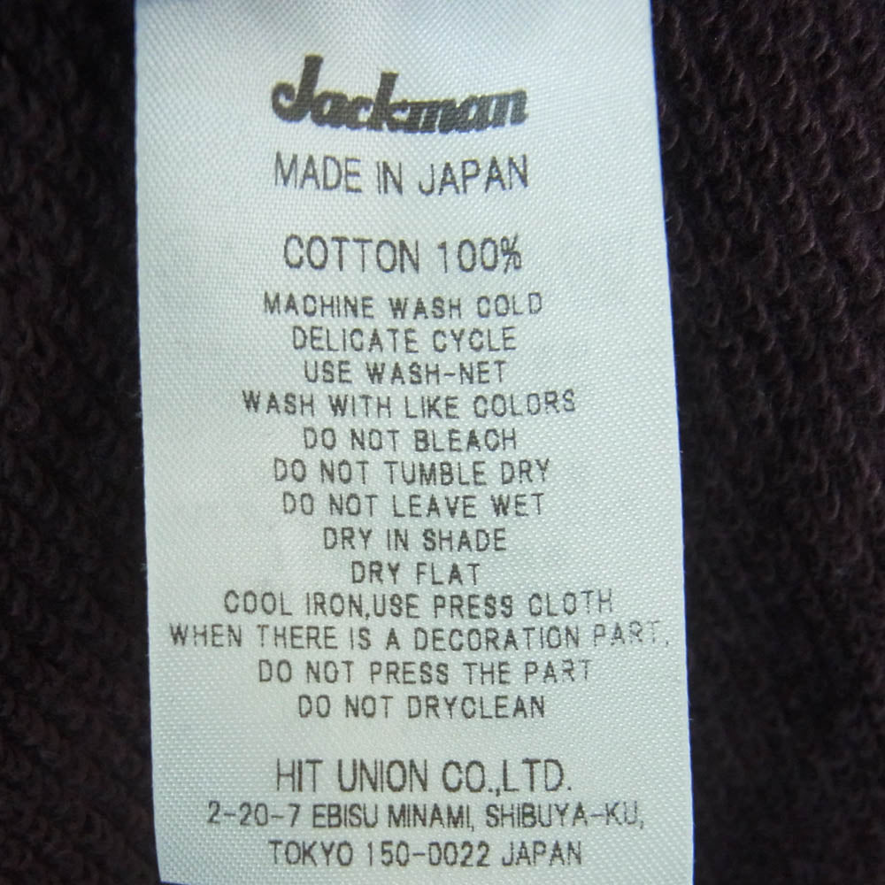 ジャックマン JM7292 GG Sweat Crewneck クルーネック スウェット トレーナー パープル系 バーガンディー系 L【中古】