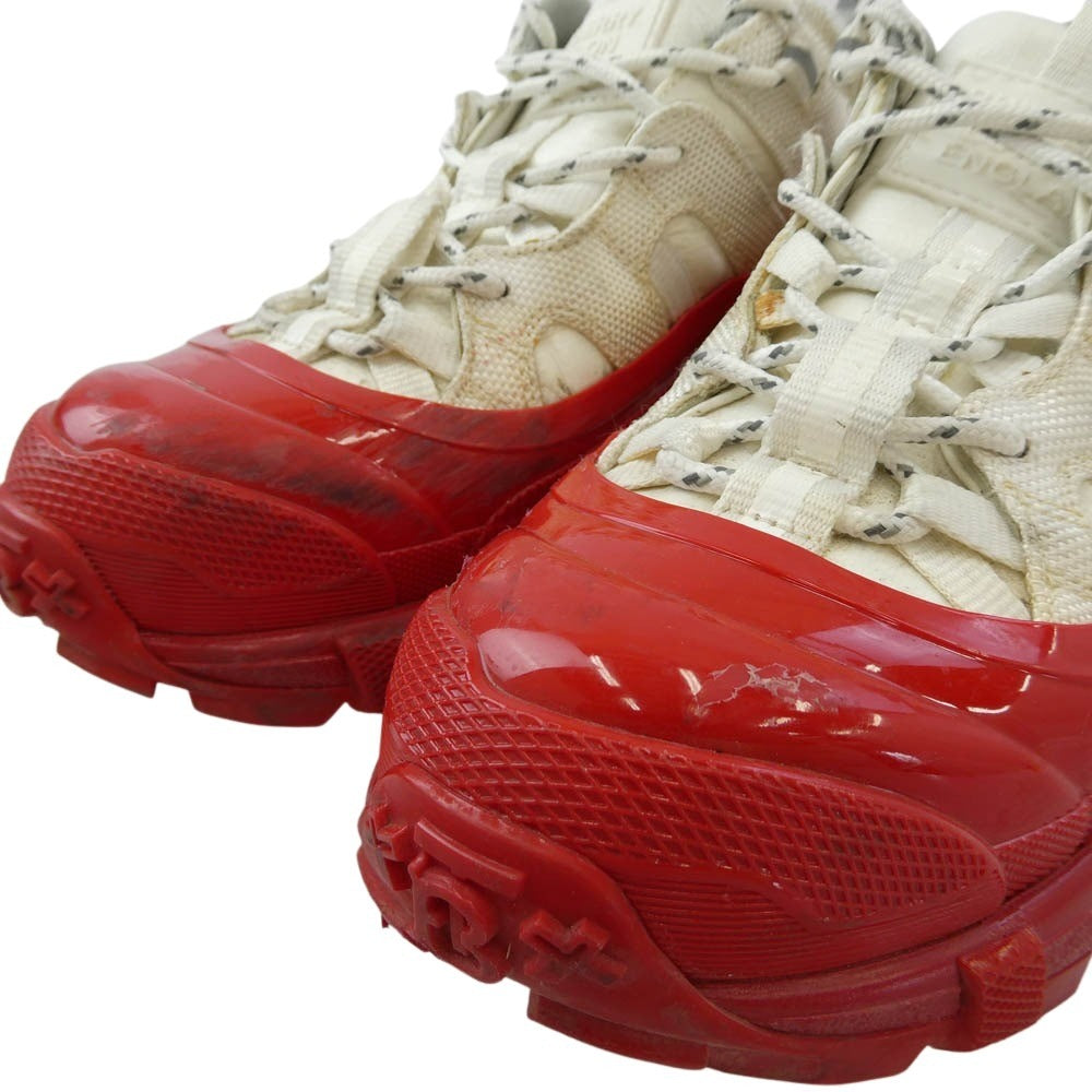 BURBERRY バーバリー LOW TOP SNEAKERS スニーカー ホワイト系 レッド系 37【中古】