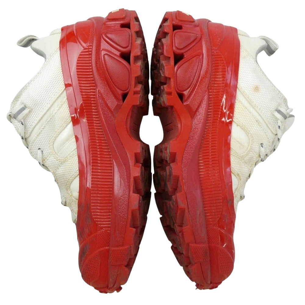 BURBERRY バーバリー LOW TOP SNEAKERS スニーカー ホワイト系 レッド系 37【中古】