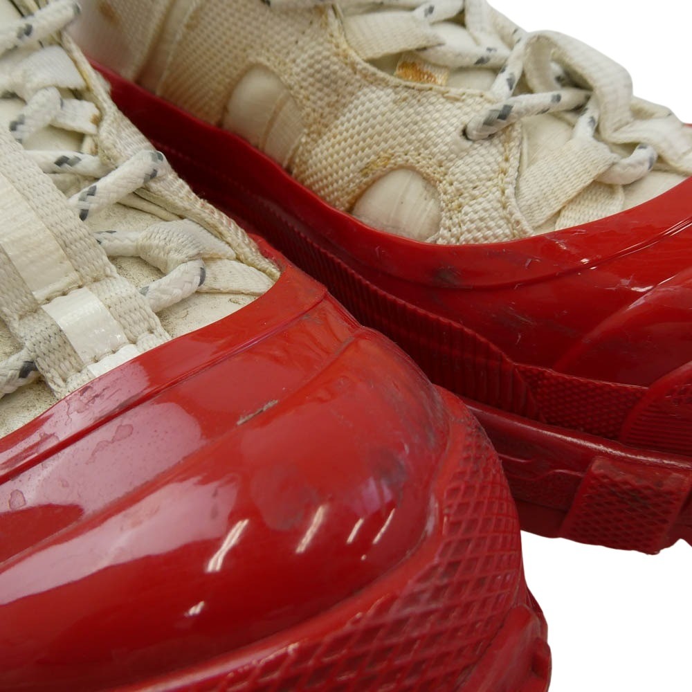 BURBERRY バーバリー LOW TOP SNEAKERS スニーカー ホワイト系 レッド系 37【中古】