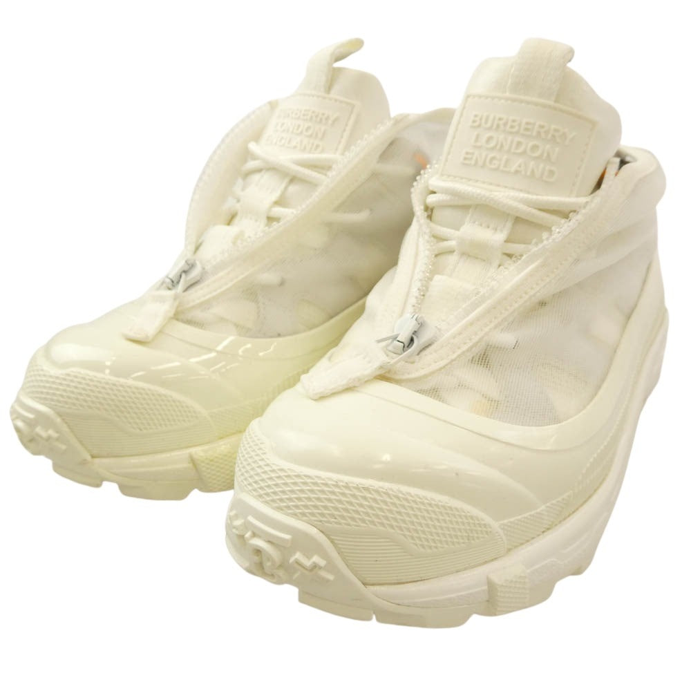 BURBERRY バーバリー 8021161 LOW TOP SNEAKERS スニーカー ホワイト ホワイト系 36【中古】