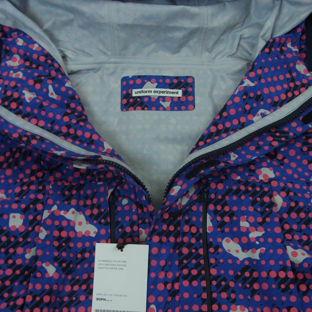 uniform experiment ユニフォームエクスペリメント 26SS UE-260027 CAMOUFLAGE 3LAYER MOUNTAIN JACKET カモフラージュ マウンテン ジャケット ナイロン ネイビー系 ピンク系 PURPLE 4【新古品】【未使用】【中古】
