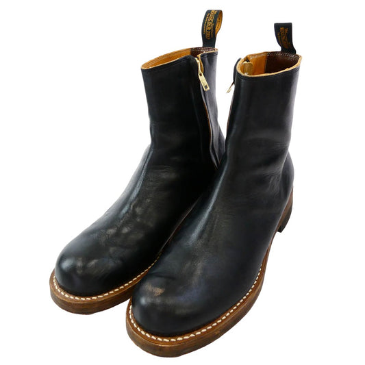 ROLLING DUB TRIO ローリングダブトリオ RDT-A14 CASPER BLACK HORSEHIDE 茶芯 キャスパー ブラック ホースハイド レザー サイドジップ ブーツ ブラック系 25.5cm【中古】