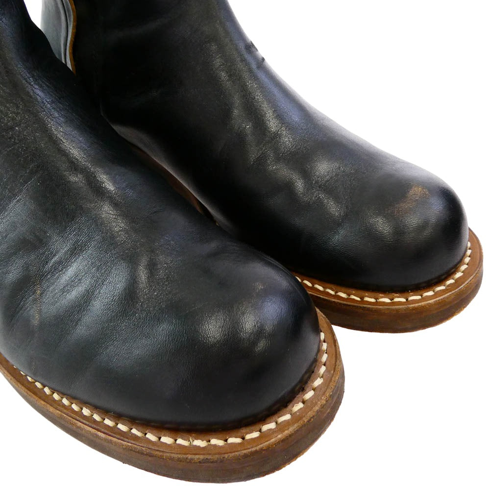 ROLLING DUB TRIO ローリングダブトリオ RDT-A14 CASPER BLACK HORSEHIDE 茶芯 キャスパー ブラック ホースハイド レザー サイドジップ ブーツ ブラック系 25.5cm【中古】