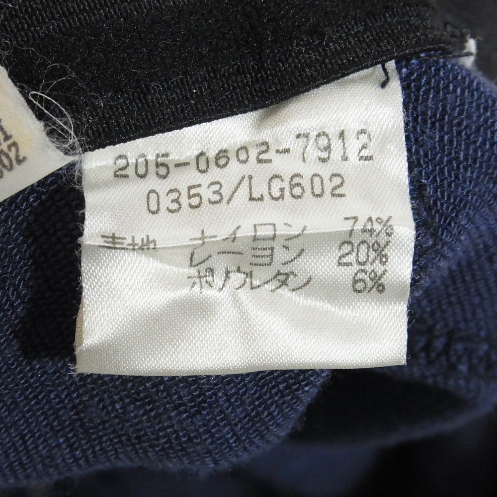 GUCCI グッチ 205-0602-7912 イタリア製 フロントジップ スカート ブルー系 42【中古】