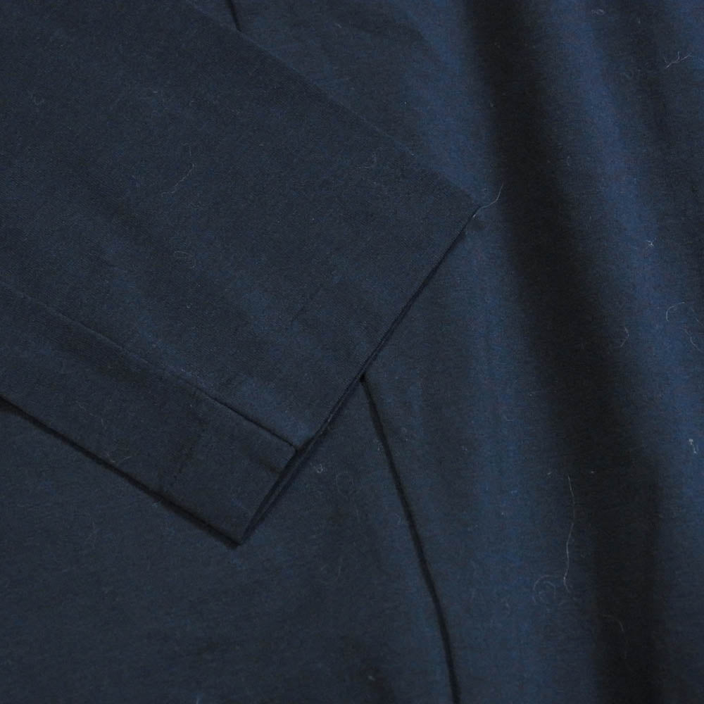 JIL SANDER ジルサンダー 705011 WB277108 イタリア製 コットン ストレッチ 長袖 Tシャツ ネイビー系 S【中古】