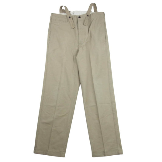 VISVIM ビズビム 19SS 119105008008 CAMUS BRACES PANTS WD カミュブ レイス パンツ サスペンダー付 ベージュ系 2【中古】