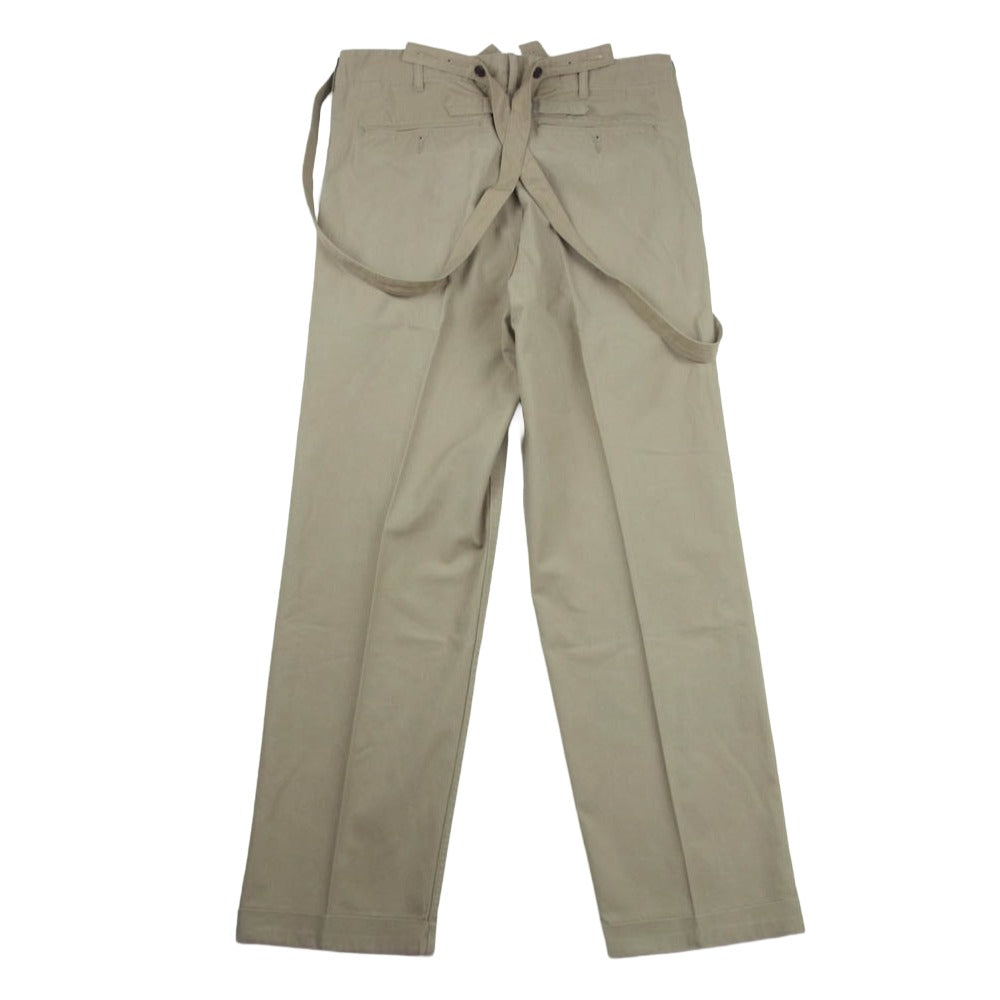 VISVIM ビズビム 19SS 119105008008 CAMUS BRACES PANTS WD カミュブ レイス パンツ サスペンダー付 ベージュ系 2【中古】