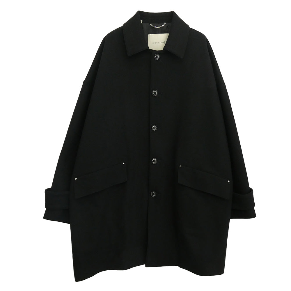 Mackintosh マッキントッシュ GM-1128F/WO 英国製 GTS HUMBIE ウール ステンカラーコート ブラック系 38【中古】