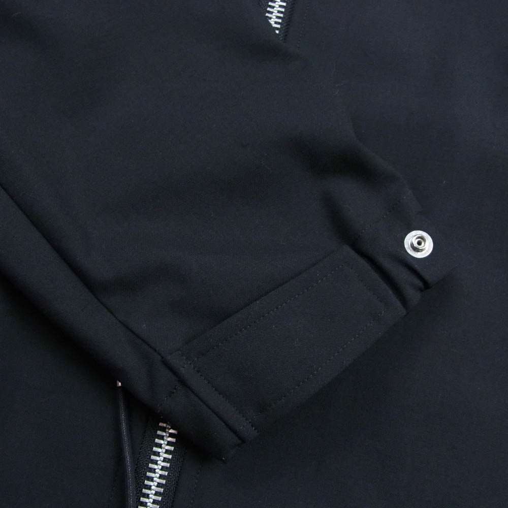 Sacai サカイ 23-0744S x Mercedes-AMG メルセデスエーエムジー ウール レーヨン スナップボタン ジップアップ シャツジャケット ブルゾン ブラック系 3【美品】【中古】