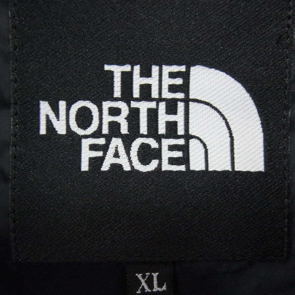 THE NORTH FACE ノースフェイス NP22030 ロゴ プリント ナイロン ボタンダウン コーチ ジャケット ブラック系 XL【中古】