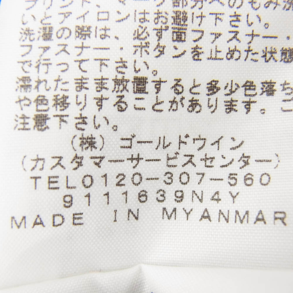 THE NORTH FACE ノースフェイス NP22030 ロゴ プリント ナイロン ボタンダウン コーチ ジャケット ブラック系 XL【中古】